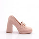 Kadın Küt Burun Tokalı Platform Topuklu Ayakkabı 110623327