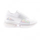 Kadın Kalın Taban Silver Taşlı Bantlı Sneakers Ayakkabı 21713136