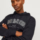 Jack & Jones 12256521 Jjecaleb Varsıty Sweat Hood Noos Erkek Hoodie Sweatshirt