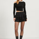 Armalife 1537 Kat Detaylı Kloş Mini Kadın Şort Etek