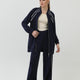 Puane 14290 Kadın Fermuarlı Omuzu Hazır Şerit Detaylı Pantolonlu Modal Takım