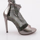 Kadın Silver Taşlı Transparan Bilekten Kemer Bağlamalı Topuklu Ayakkabı 314233210