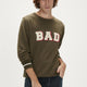 Bad Bear 23.02.12.013-Fw Felt Crewneck Erkek Sweat Shirt