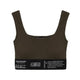 Quzu Lastik Detaylı Crop Top Atlet