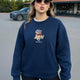 Fashion Friends 25K0244K1 Kadın Nakışlı Oversize Sweatshirt