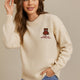 Fashion Friends 25K0313K1 Kadın Nakışlı Kazak
