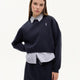 Quzu 26Kswt00755 Çizgili Detaylı Kadın Sweatshirt