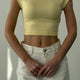 Quzu 26Ytsh01753 Kadın Basic Crop T-Shirt