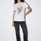 Quzu 26Ytsh02191 Kadın Baskı Ve Nakış Detaylı T-Shirt