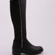 Kadın Arkası Stretch Yanı Fermuarlı Knee High Flats Çizme 6152668