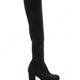 Dgn 5400-22K Kadın Strech Detaylı Fermuarlı Knee High Topuklu Çizme