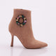 Renkli Boncuklu Halka Tokalı Kadın Topuklu Bot 6849535