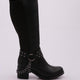 Kadın Bilek Tokalı Zincir Detaylı Arkası Stretch Topuklu Çizme 8182668