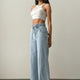 Lacarino 7970 Palazzo Kadın Jean Pantolon