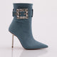 Kadın Yanı Tokalı Topuklu Bot 91133557