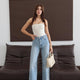 Lacarino 8265 Kadın Wide Leg Dantelli Pantolon