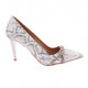 Kadın Silver Taşlı Burgu Bantlı Abiye Ayakkabı 112130122674