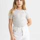 Defacto B3054A8 Ss Kız Çocuk Slim Fit Ribana Kısa Kollu Tişört