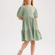 Defacto B4335A8 Bürümcük Kısa Kollu Elbise
