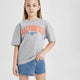 Defacto Kız Çocuk Baskılı Kısa Kollu Tişört B5168A8