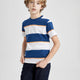 Defacto B5931A8 Erkek Çocuk Bisiklet Yaka Çizgili Kısa Kollu Tişört