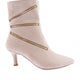 Kadın Fermuar Aksesuarlı Topuklu Bot 214162821