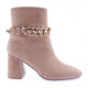 Kadın Zincir Aksesuarlı Topuklu Bot 215162821
