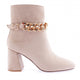 Kadın Zincir Aksesuarlı Topuklu Bot 215162821