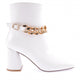 Kadın Zincir Aksesuarlı Topuklu Bot 215162821