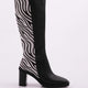 Kadın Küt Burun Topuklu Çizme 218212821