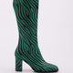 Kadın Küt Burun Topuklu Çizme 2110212821