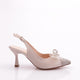 Kadın Sivri Burun Kurdela Detaylı Topuklu Ayakkabı 21103102621