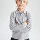 Defacto L0288A6-22K Erkek Çocuk Uzun Kol Polo Yaka Badi Sweat