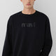 Mavi M0S10551-900 Mavi Bisiklet Yaka Sweatshırt Siyah Erkek Sweatshirt