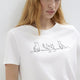 Mavi M1613721-620 Kedi Baskılı Kadın T-Shirt Beyaz