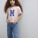 Mavi M7610390-71007 M Logo Baskılı Kız Çocuk T-Shirt Tatlı Pembe