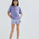 Mavi M7610467-70545 Mavi Baskılı Kız Çocuk T-Shirt Menekşe Lila