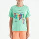 Tommy Life T13Kg-75112_01 Kız Garson Oversıze T-Shirt O Yaka