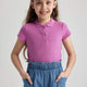 Defacto Z7794A6 Kız Çocuk Polo Yaka T-Shirt