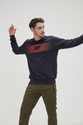 Bad Bear 19.02.12.007 Fancy Crewneck Erkek Sweat Shirt Lacivert - BAD BEAR
