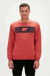 Bad Bear 19.02.12.007-Fw Fancy Crewneck Erkek Sweat Shirt Kırmızı - BAD BEAR