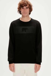 Bad Bear 19.02.12.007-Fw Fancy Crewneck Erkek Sweat Shirt Siyah - BAD BEAR