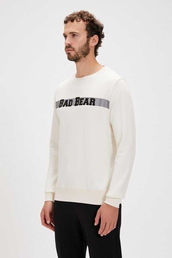 Bad Bear 23.02.12.021 Fw Reflect Bear Crewneck Erkek Sweat Shirt