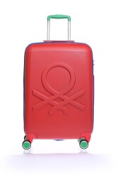 Benetton 14Bnt700-03 Trolley 50 Cm Unisex Kabin Boy Valiz Kırmızı - BENETTON