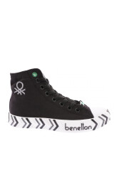 Benetton Bn-30625-22Y Kadın Convers Spor Ayakkabı Siyah 