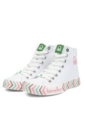 Benetton Bn-30625 Kadın Spor Ayakkabı Beyaz 