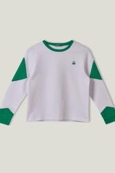 Benetton Bnt-G011 Top Kız Çocuk Sweatshirt Yeşil 