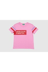 Benetton Bnt-G20501-23Y Kız Çocuk T-Shirt Pembe 