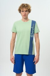 Benetton Bnt-M20474-23Y Erkek T-Shirt Yeşil 