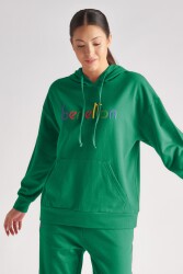 Benetton Bnt-W094-T Kadın Sweat Yeşil 